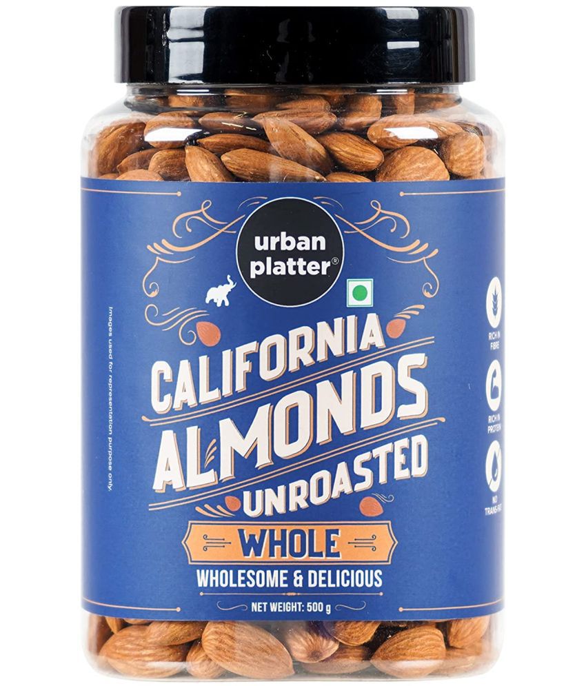     			Urban Platter Raw California Almonds, 500g