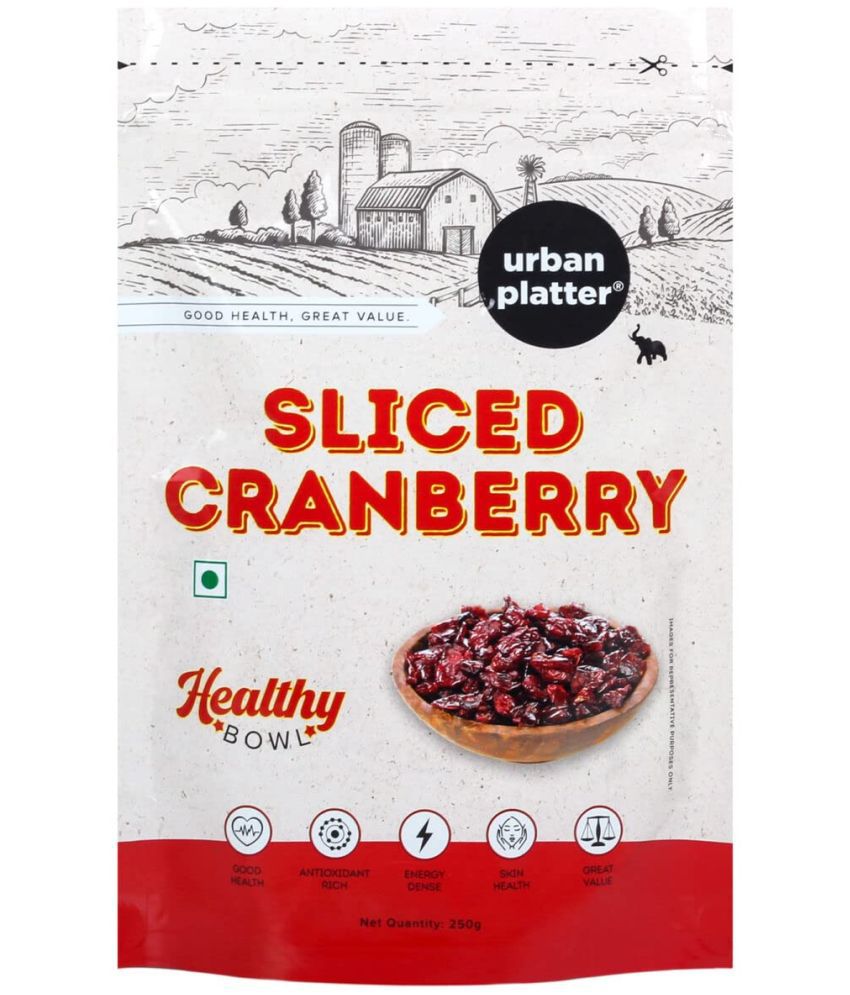     			Urban Platter Healthy Bowl Dried Sliced Cranberries, 250g