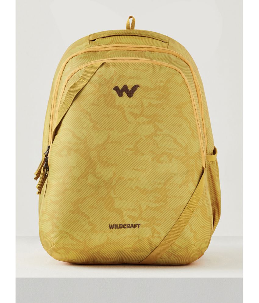     			Wildcraft Yellow Polyester Backpack With Raincover ( 35 Ltrs )