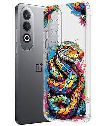 NBOX Multicolor Printed Back Cover Silicon Compatible For OnePlus Nord ce 4 5G ( Pack of 1 )