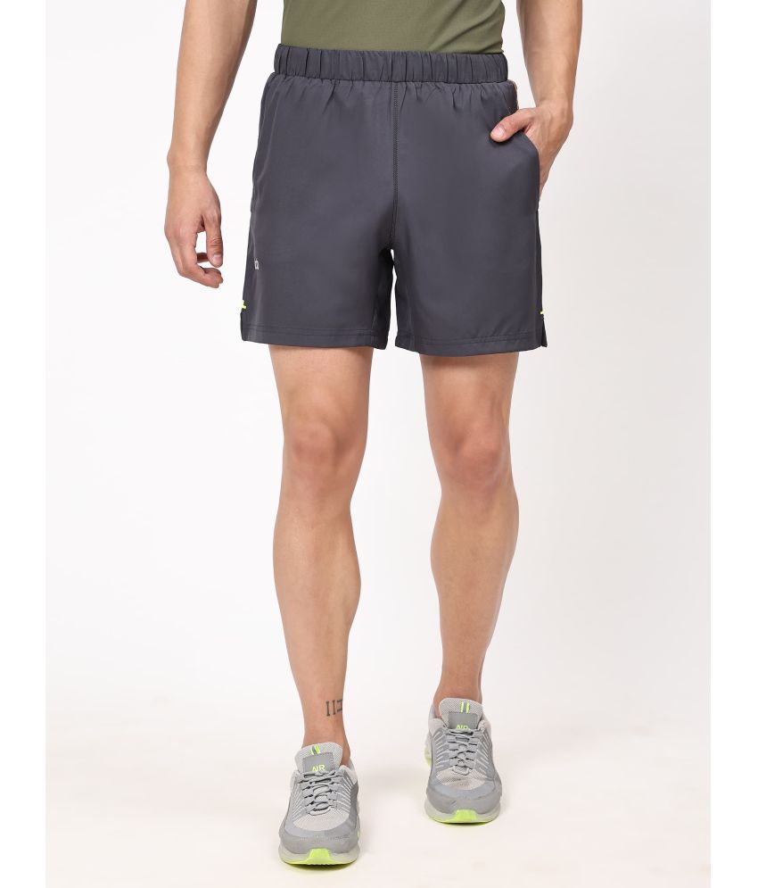     			Dida Sportswear Charcoal Polyester Men's Gym Shorts ( Pack of 1 )