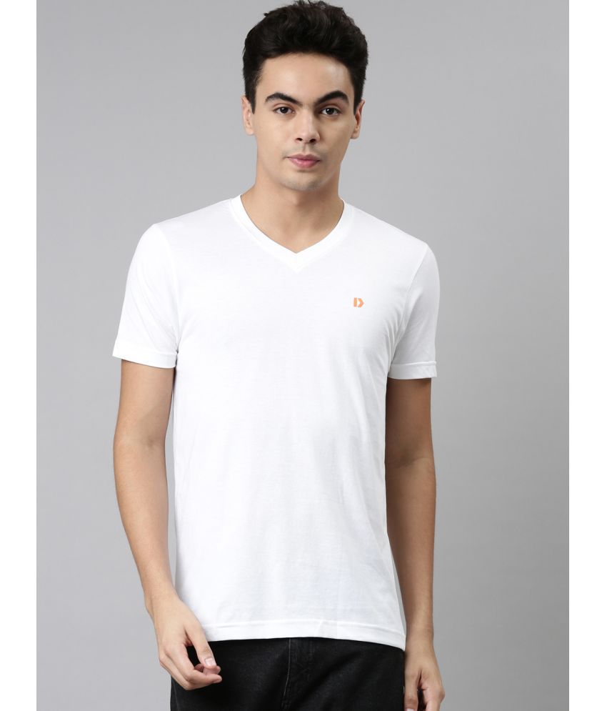     			Dixcy Scott Maximus Cotton Regular Fit Solid Half Sleeves Men's T-Shirt - White ( Pack of 1 )