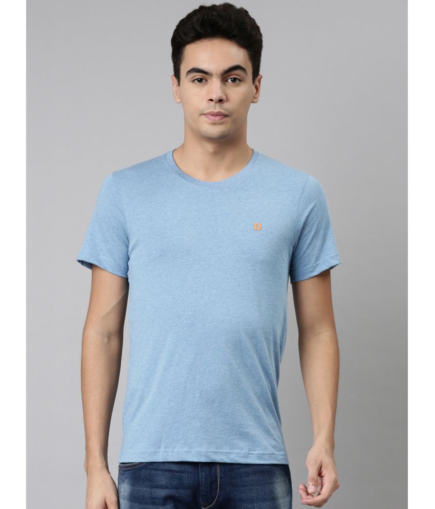     			Dixcy Scott Maximus Cotton Regular Fit Solid Half Sleeves Men's T-Shirt - Blue ( Pack of 1 )