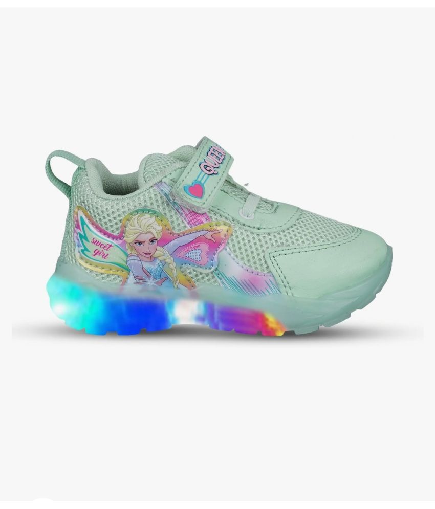     			GLOBIN - SeaGreen Girl's LED Shoes ( 1 Pair )