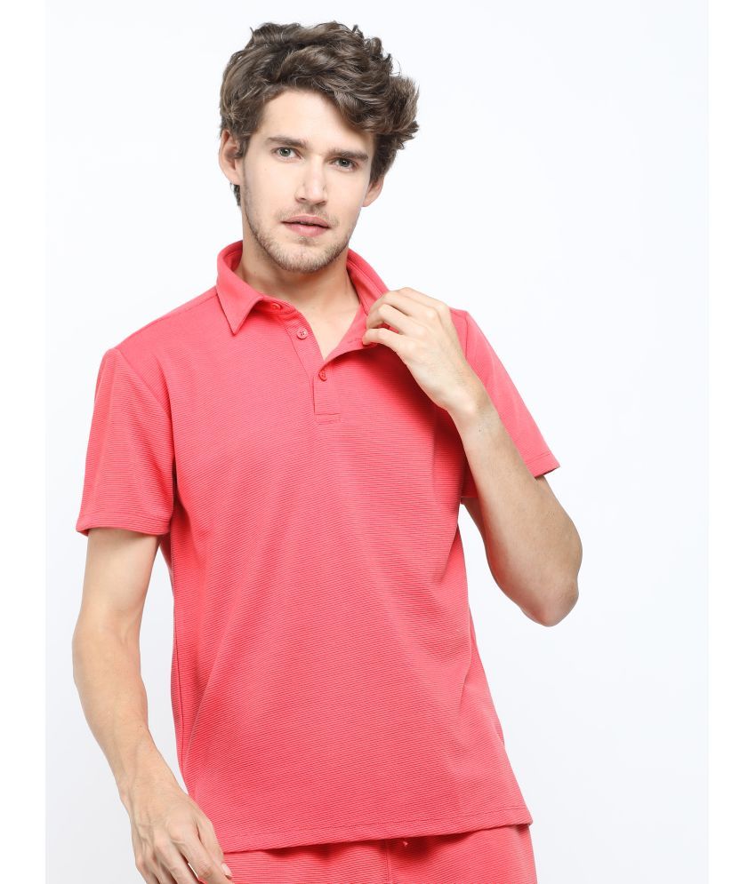     			Ketch Pack of 1 Polyester Regular Fit Solid Half Sleeves Men's Polo T Shirt ( Red )