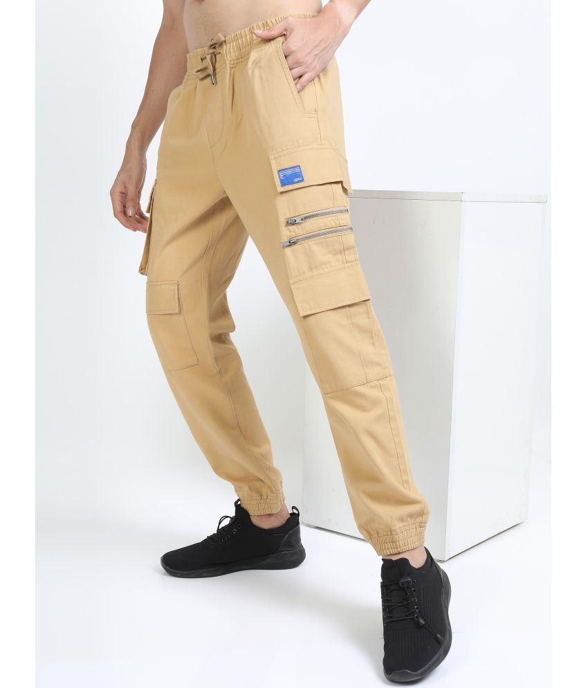     			Ketch Regular Flat Men's Joggers - Beige ( Pack of 1 )