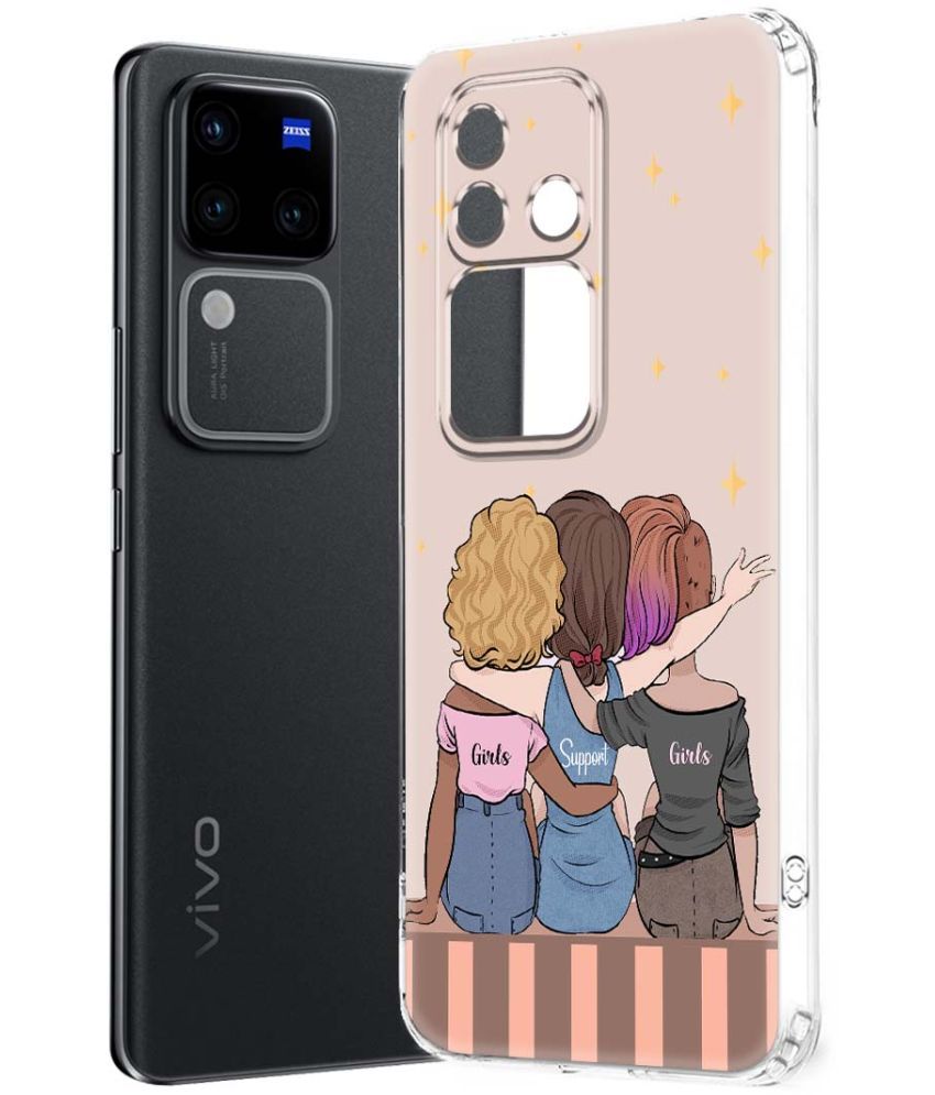     			NBOX Multicolor Printed Back Cover Silicon Compatible For Vivo V30 Pro 5G ( Pack of 1 )