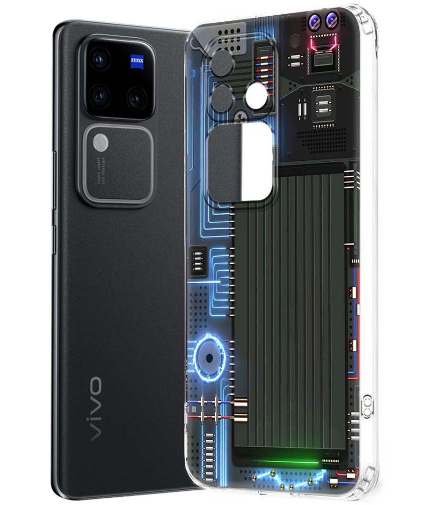     			NBOX Multicolor Printed Back Cover Silicon Compatible For Vivo V30 Pro 5G ( Pack of 1 )