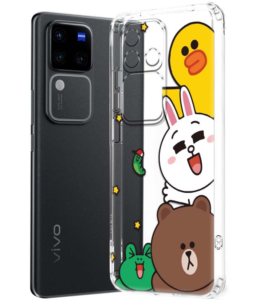     			NBOX Multicolor Printed Back Cover Silicon Compatible For Vivo V30 Pro 5G ( Pack of 1 )