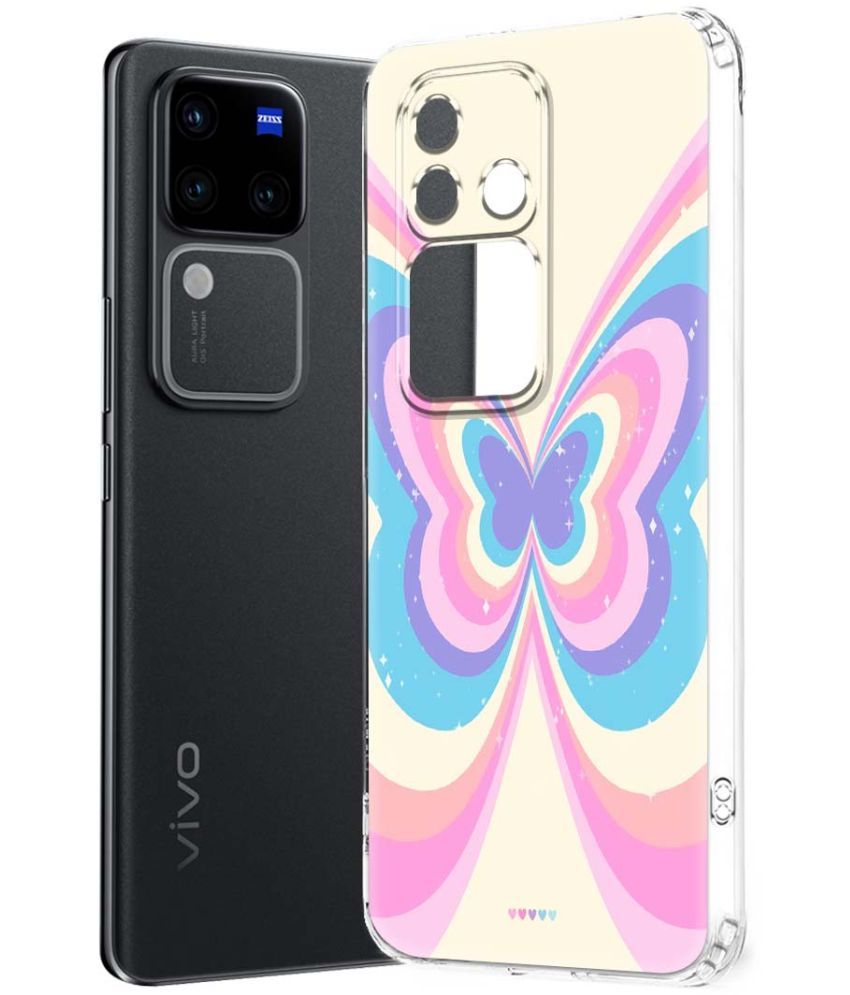     			NBOX Multicolor Printed Back Cover Silicon Compatible For Vivo V30 Pro 5G ( Pack of 1 )