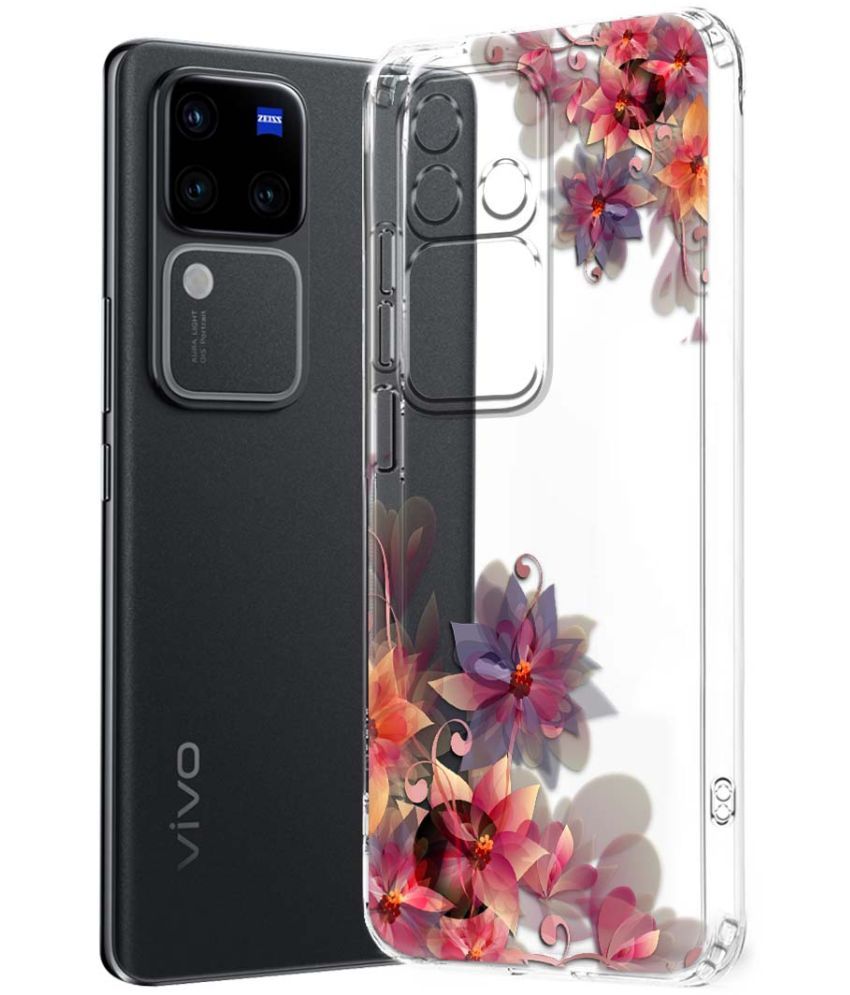     			NBOX Multicolor Printed Back Cover Silicon Compatible For Vivo V30 Pro 5G ( Pack of 1 )