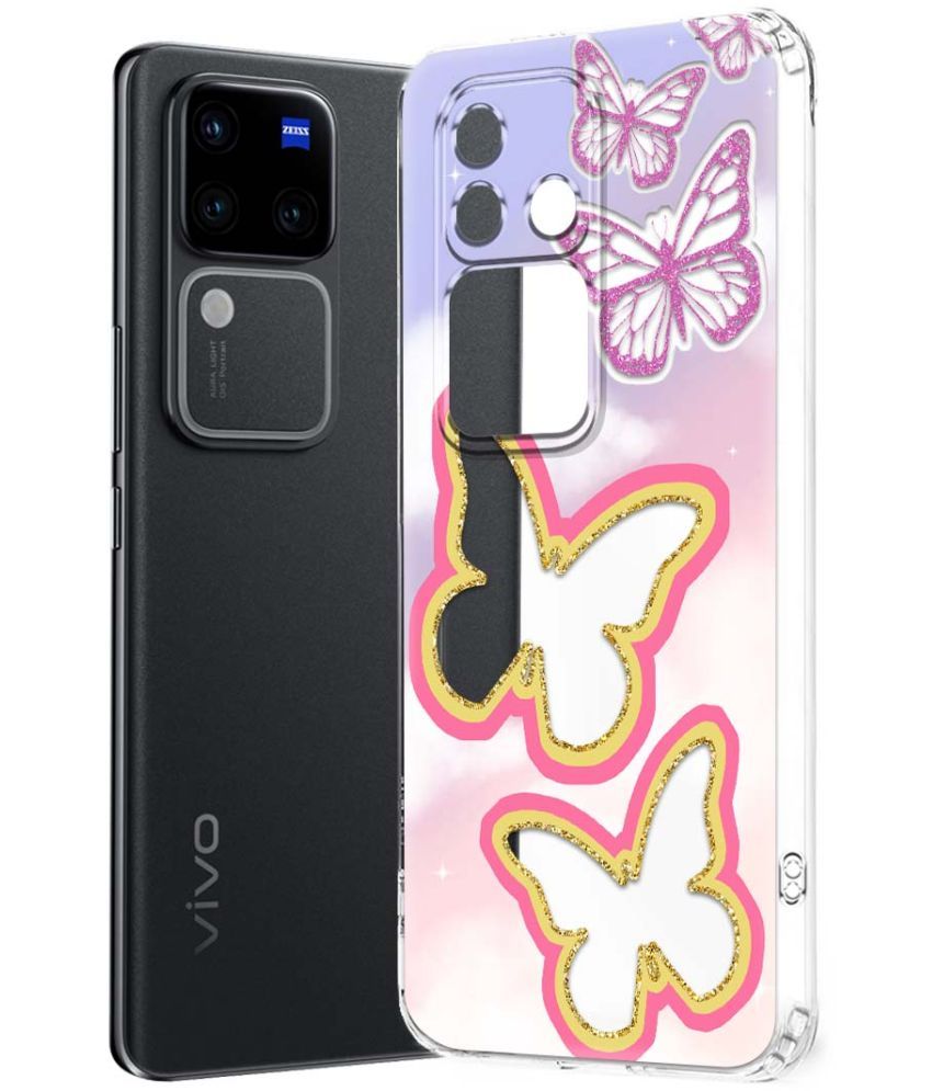     			NBOX Multicolor Printed Back Cover Silicon Compatible For Vivo V30 Pro 5G ( Pack of 1 )