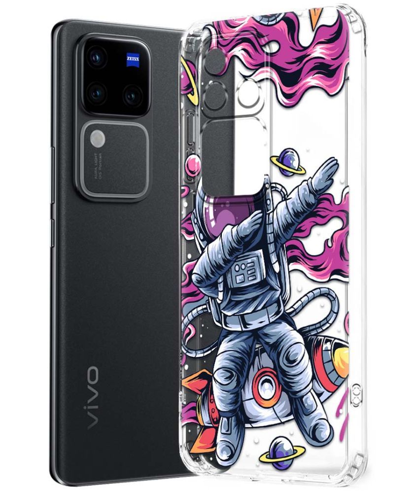     			NBOX Multicolor Printed Back Cover Silicon Compatible For Vivo V30 Pro 5G ( Pack of 1 )