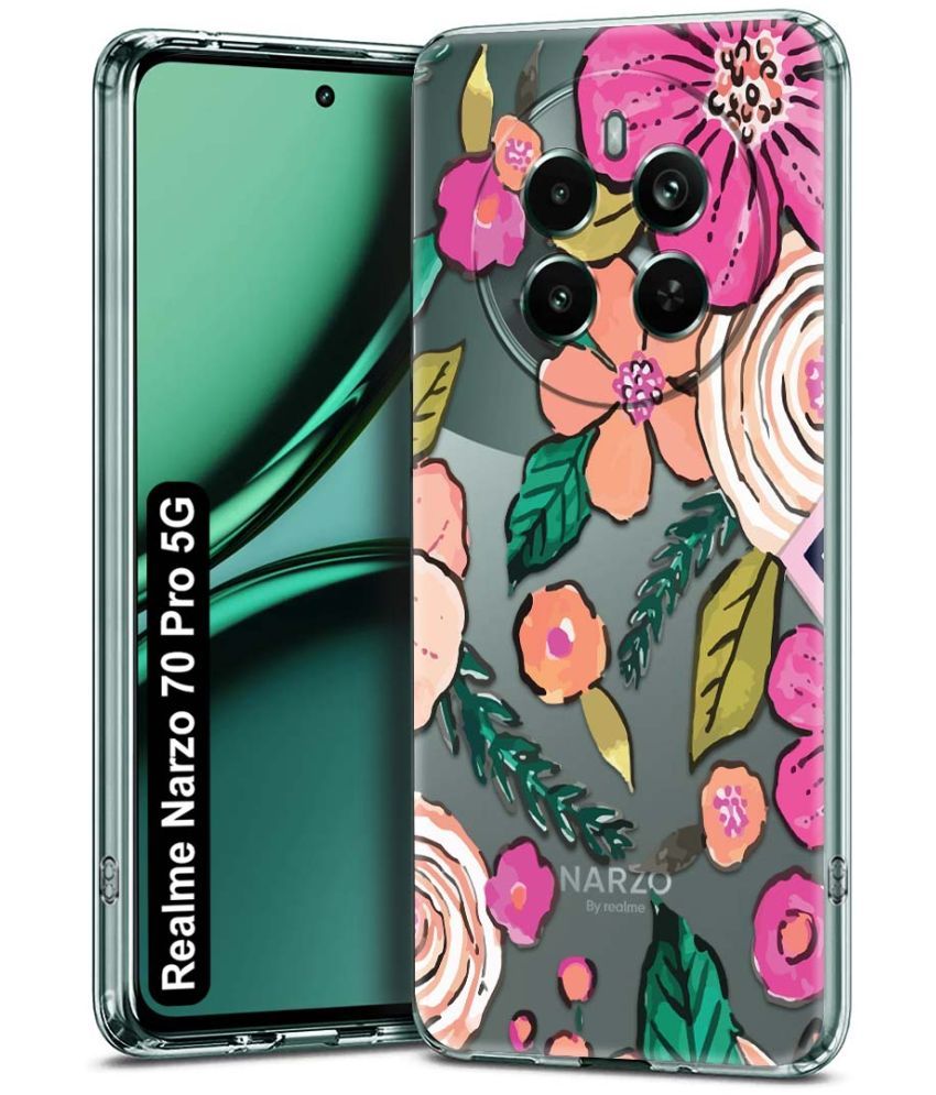     			NBOX Multicolor Printed Back Cover Silicon Compatible For Realme Narzo 70 Pro 5G ( Pack of 1 )