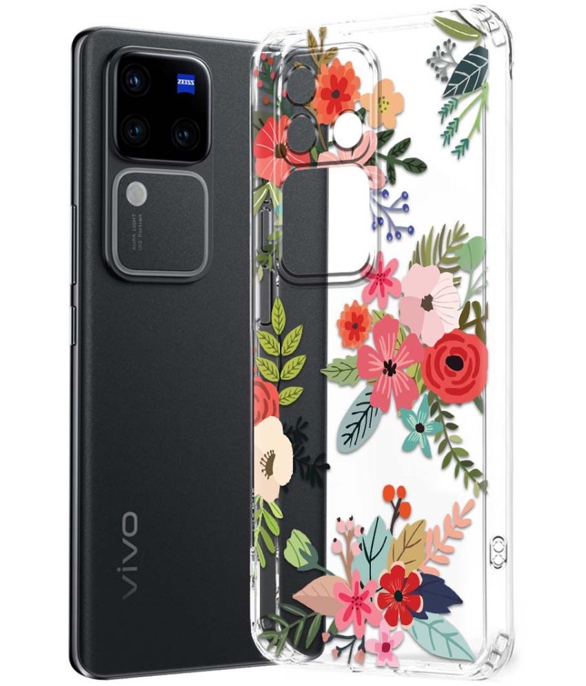     			NBOX Multicolor Printed Back Cover Silicon Compatible For Vivo V30 Pro 5G ( Pack of 1 )