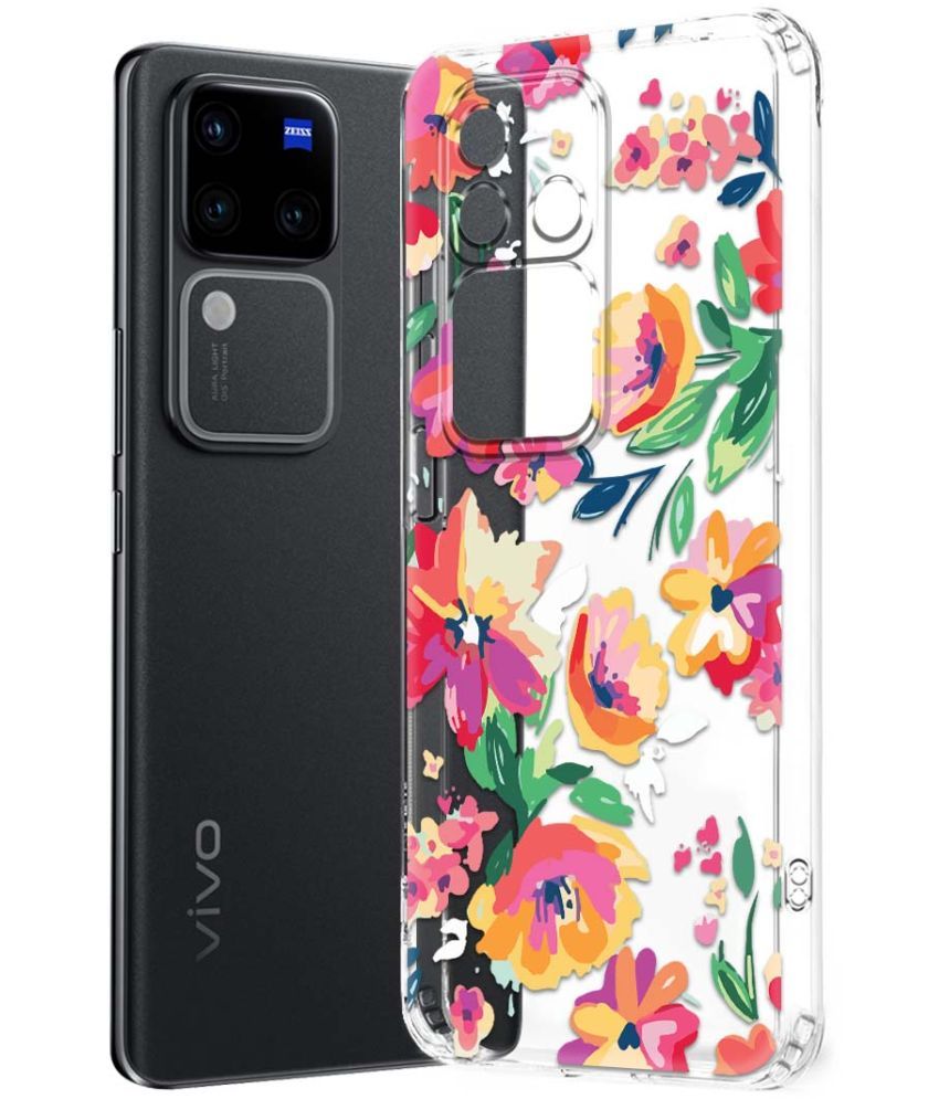     			NBOX Multicolor Printed Back Cover Silicon Compatible For Vivo V30 Pro 5G ( Pack of 1 )