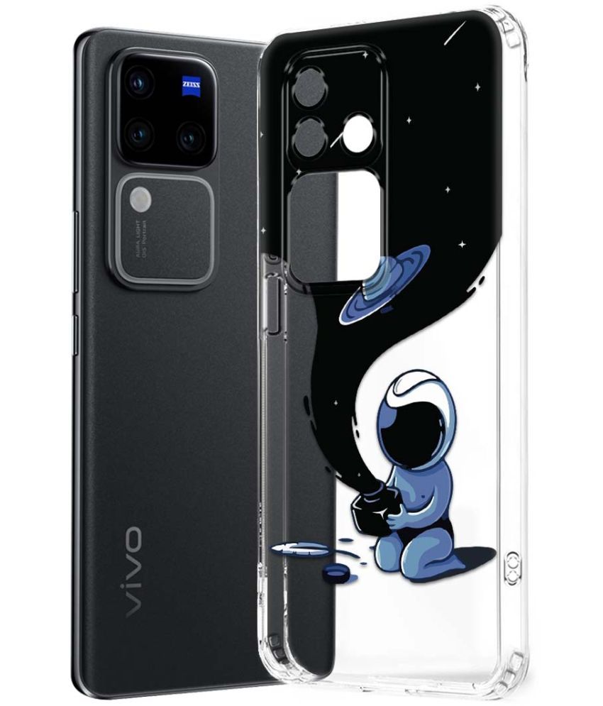     			NBOX Multicolor Printed Back Cover Silicon Compatible For Vivo V30 Pro 5G ( Pack of 1 )