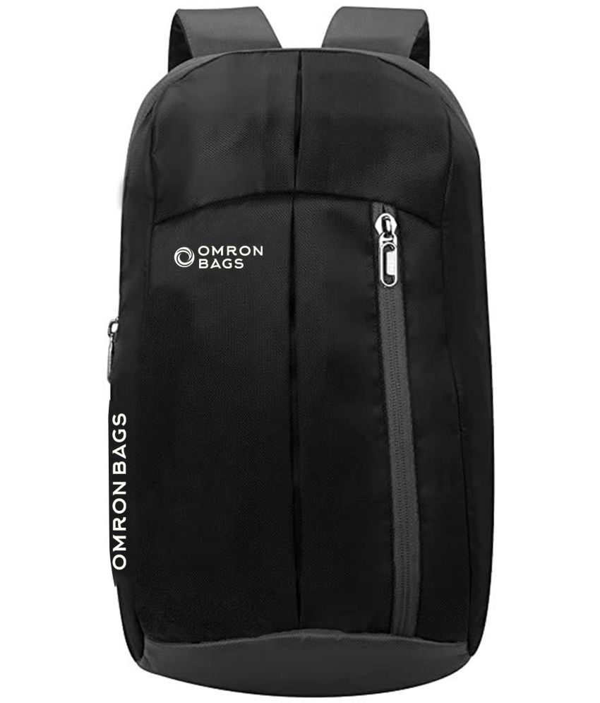     			OMRON BAGS Black Polyester Backpack ( 12 Ltrs )