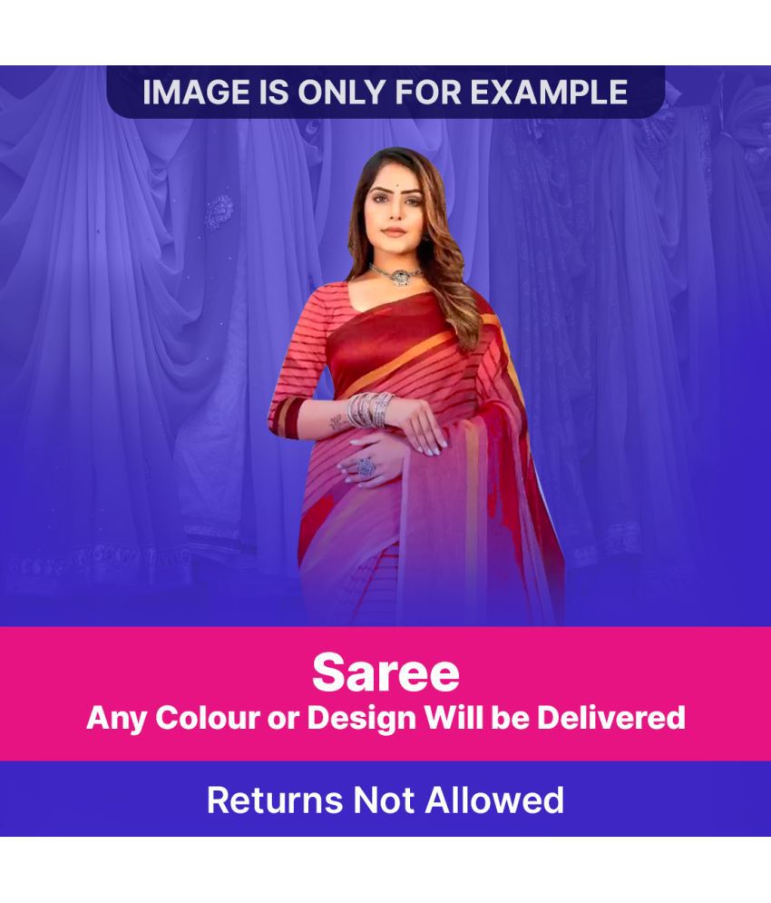     			Sadhvi Cotton Silk Self Design Saree Without Blouse Piece - Multicolour ( Pack of 1 )