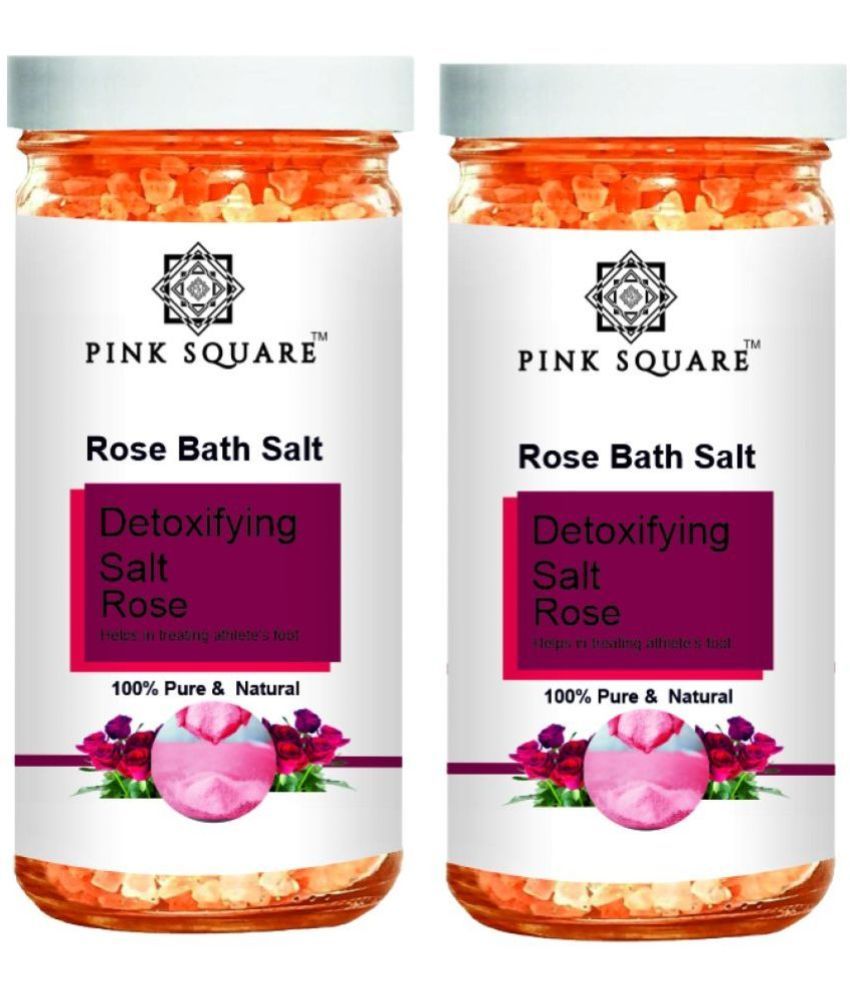     			pink square Bath Salt Crystal Rose Bath Salt 200 g Pack of 2