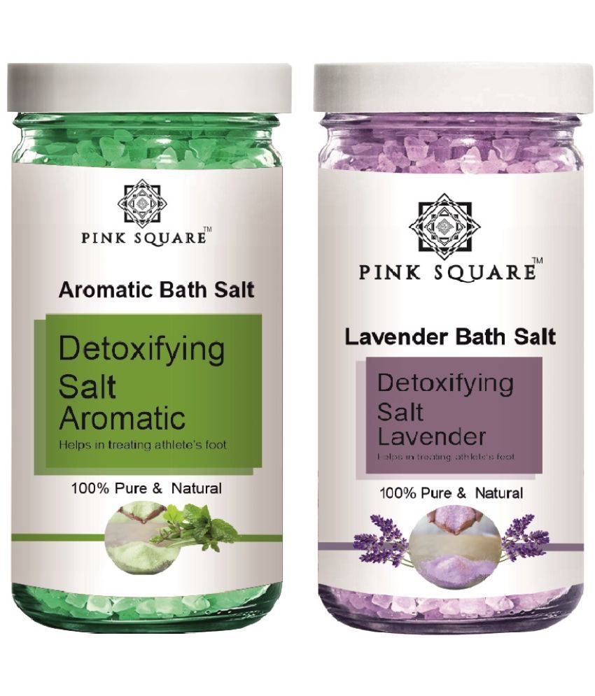     			pink square Crystal Natural Bath Salt 200 g Pack of 2