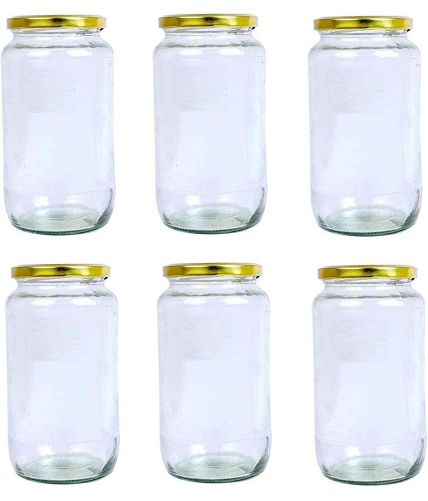     			AFAST Glass Container Glass Transparent Pickle Container ( Set of 6 )