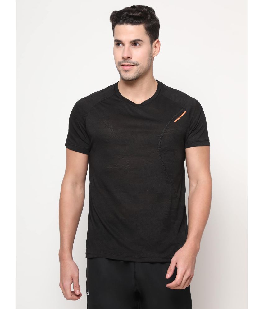     			Dida Sportswear Black Polyester Regular Fit Men's Sports T-Shirt ( Pack of 1 )