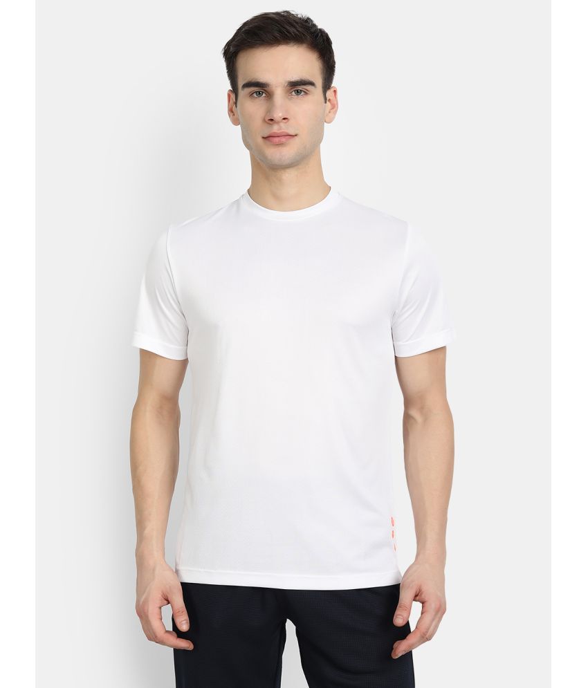     			Dida Sportswear White Polyester Regular Fit Men's Sports T-Shirt ( Pack of 1 )