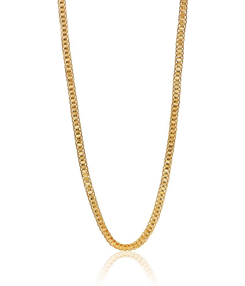     			FASHION FRILL Gold Plated Brass Chain ( Pack of 1 )