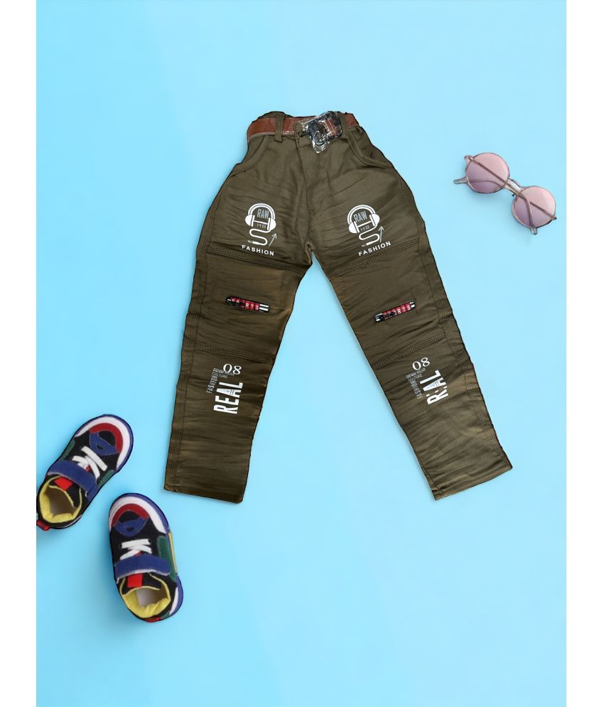    			ICONIC ME Kids Boys Printed Cotton Jeans
