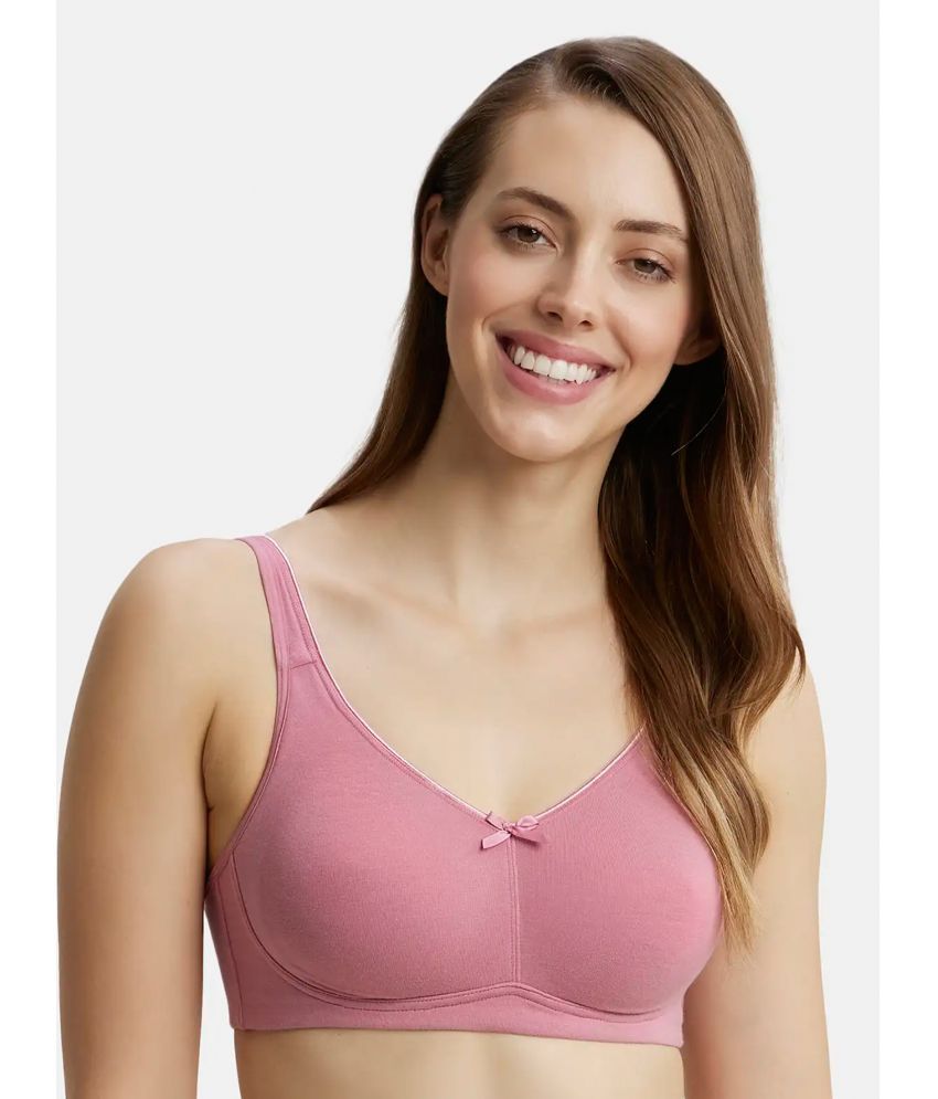     			Jockey FE41 Wirefree Non Padded Super Combed Cotton Elastane Everyday Bra - Heather Rose