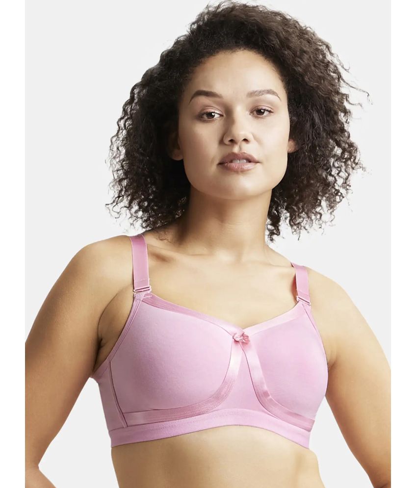     			Jockey 1252 Wirefree Non Padded Super Combed Cotton Elastane Full Coverage Everyday Bra - Candy Pink