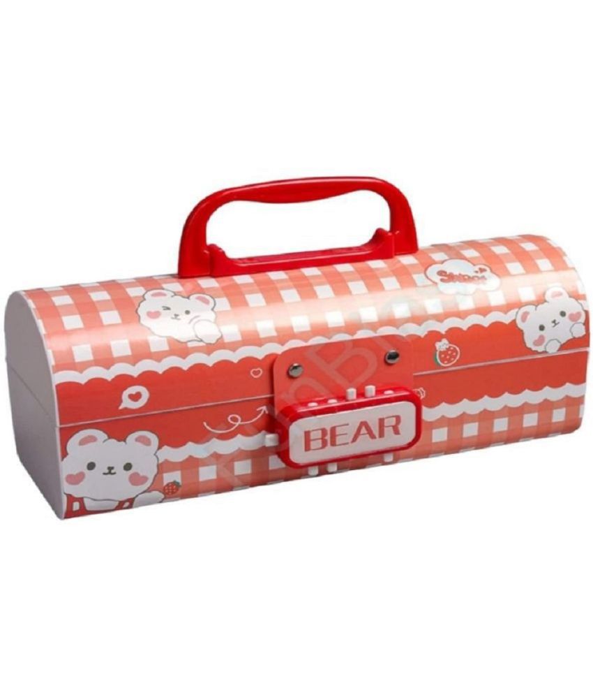     			Kids Pen & Pencil Box – Suitcase Style Password Lock Pencil Case, Multi-Layer Pencil Box for Kids, Boys, Girls,