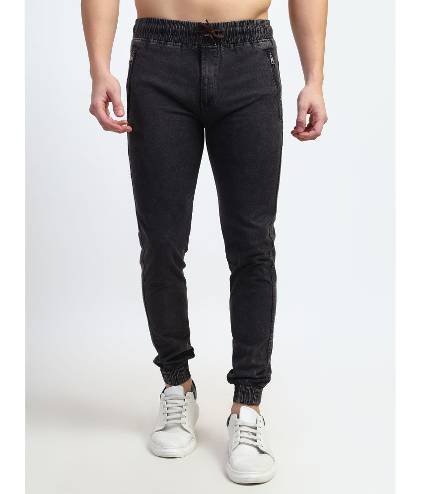     			plounge Slim Fit Jogger Men's Jeans - Black ( Pack of 1 )