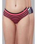 C9 Airwear Pack of 3 Nylon Striped Women's Briefs ( Multicolor )