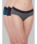 C9 Airwear Pack of 3 Nylon Striped Women's Briefs ( Multicolor )