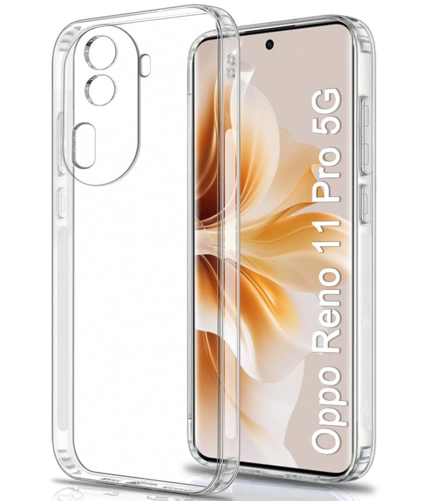     			Bright Traders Plain Cases Compatible For Silicon Oppo Reno 11 pro 5g ( Pack of 1 )