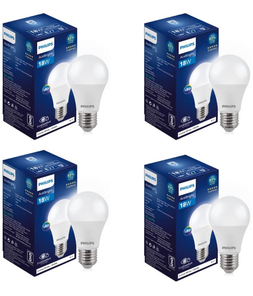     			Philips 18W Cool Day Light LED Bulb ( Pack of 4 )