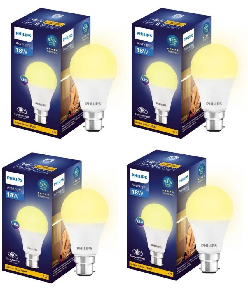     			Philips 18W Cool Day Light LED Bulb ( Pack of 4 )