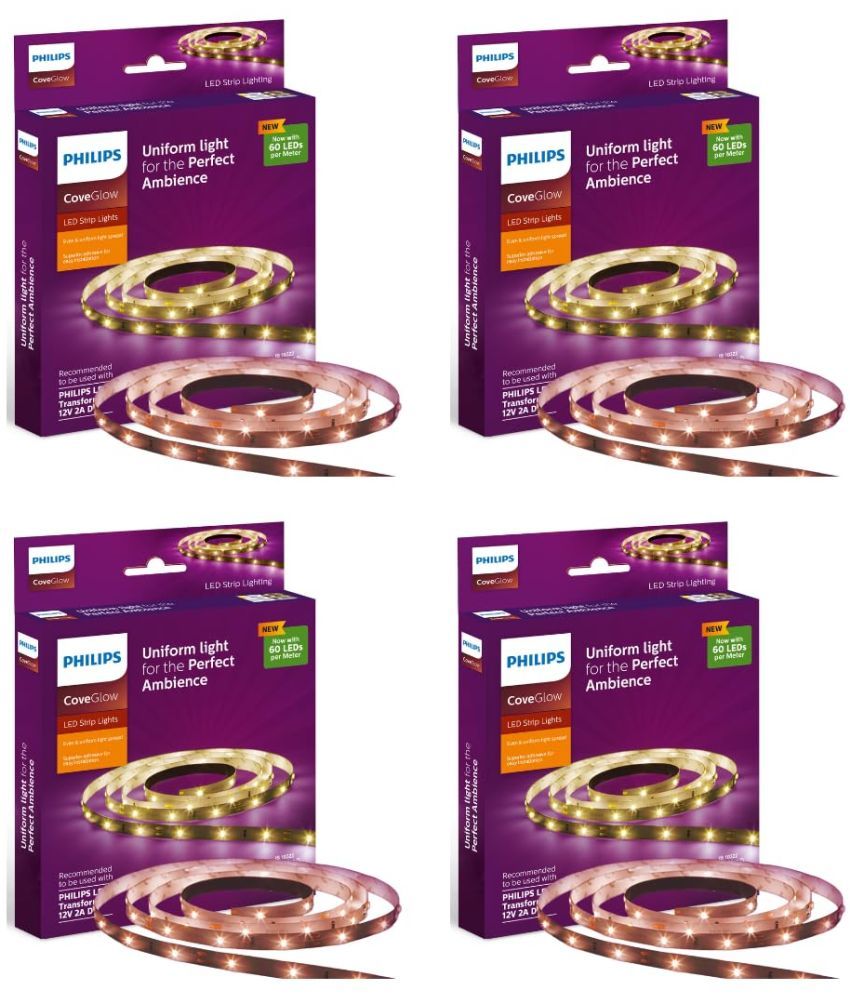     			Philips White 5Mtr LED Strip ( Pack of 4 )