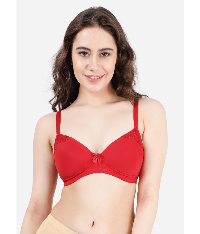     			Taabu Lace Women's T-Shirt Bra ( Red ) ST004-LavaRed