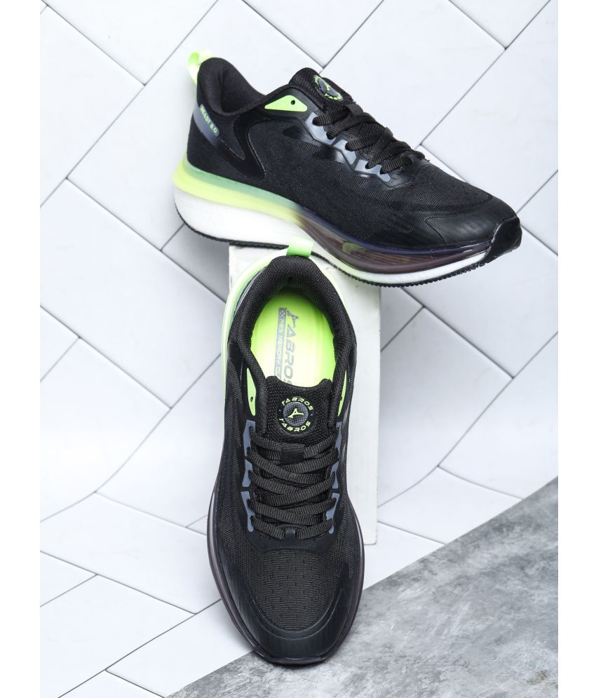     			Abros DRIFT Black Men's Sports Running Shoes