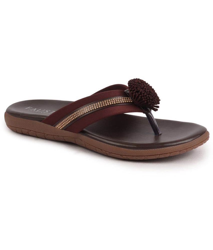     			Fausto Brown Women's Flats