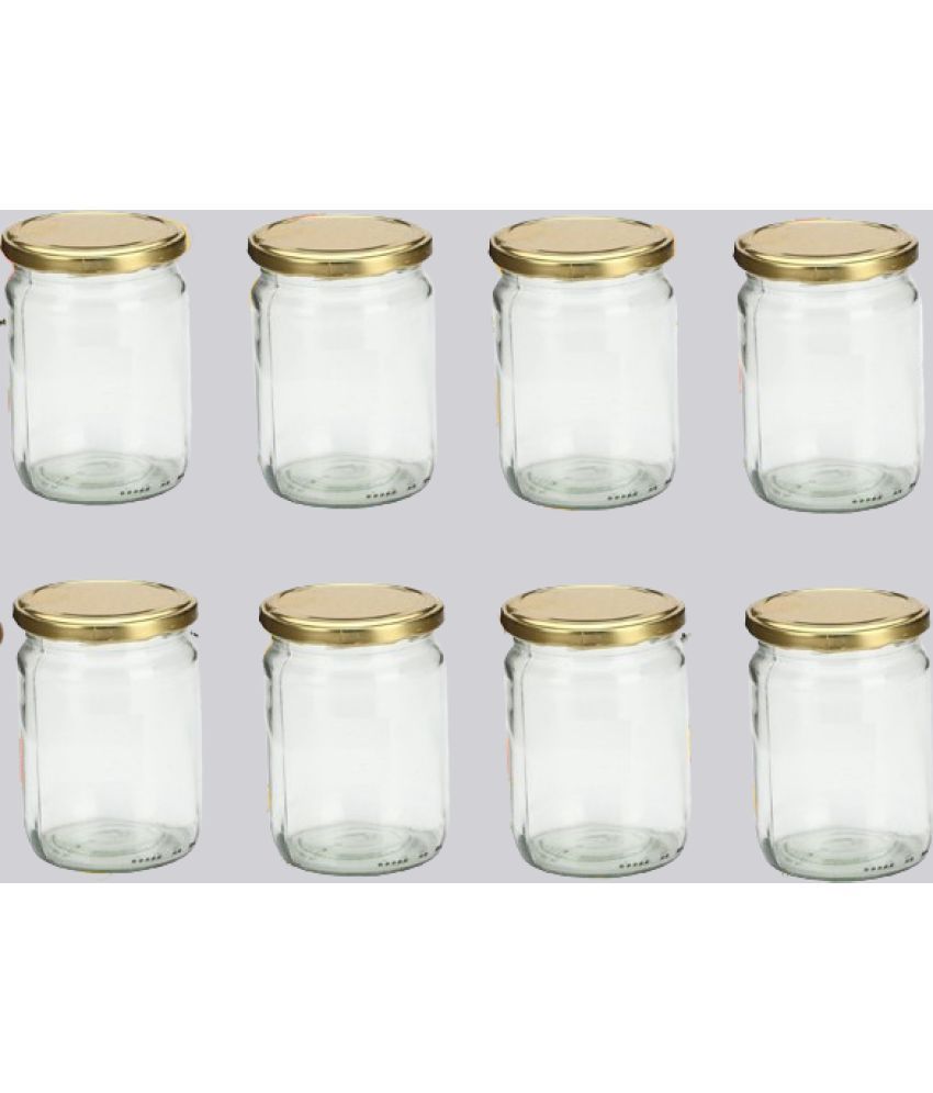     			Somil  Glass Container Glass Transparent Utility Container ( Set of 8 )