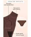 Clovia Cotton Solid Women's Bikini ( Brown )