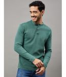 Club York Cotton Blend Regular Fit Solid Full Sleeves Men's T-Shirt - Green ( Pack of 1 )