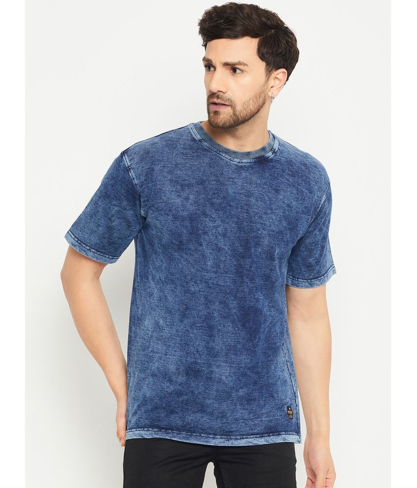     			Club York Cotton Blend Regular Fit Solid Half Sleeves Men's T-Shirt - Indigo ( Pack of 1 )