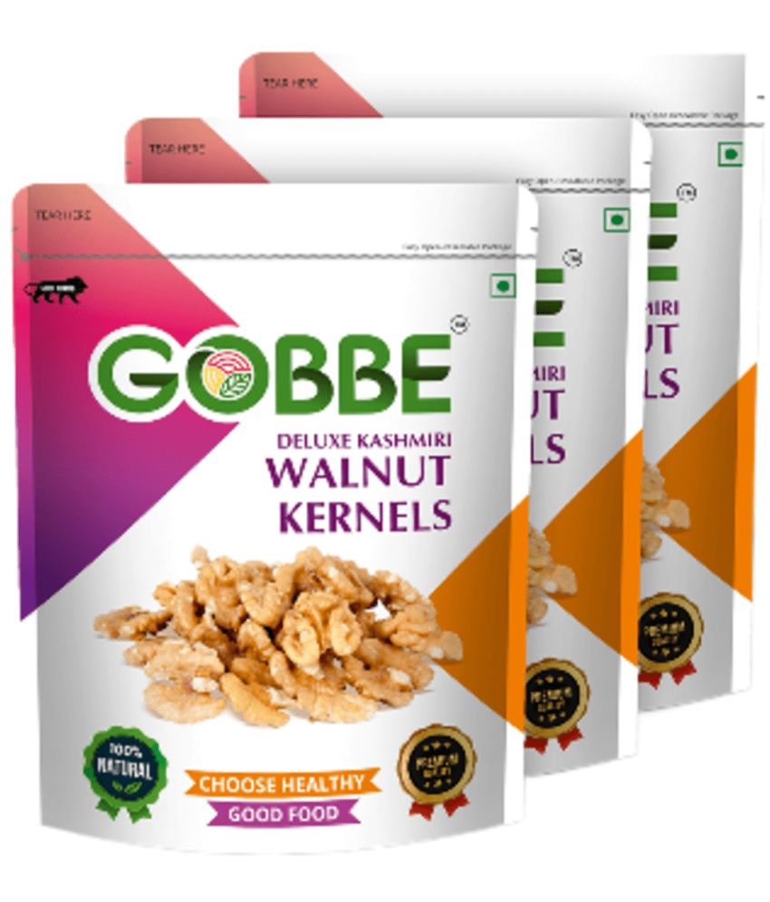     			GOBBE Walnut Kernals (Akhrot) 600 g Pack of 3