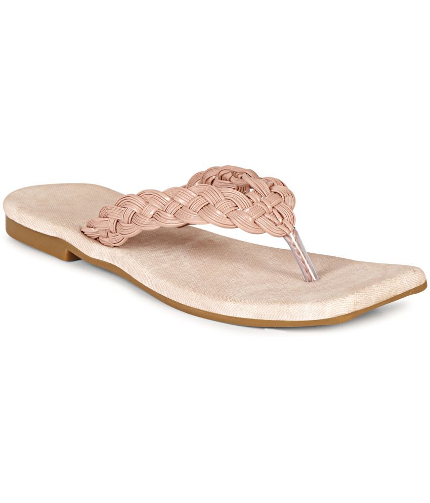     			Ishransh Peach Women's Flats