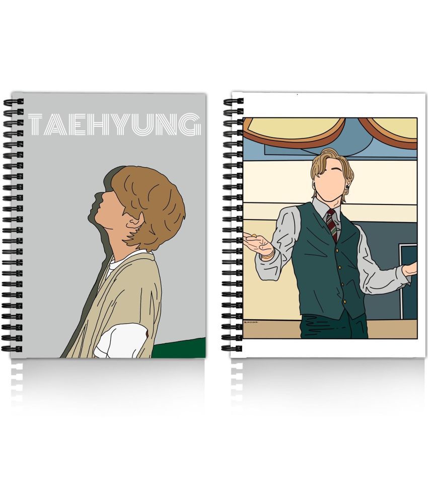     			MAKENSTYLECOLLECTION BTS Boys Printed Diary for Home and office use(6*8 Inch) A5 Diary UNRULED 160 Pages (Multicolor)
